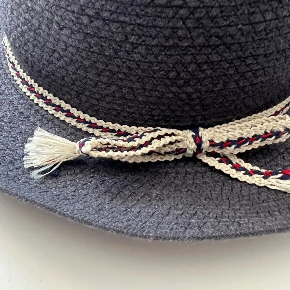 Hat Attack Navy Woven Cotton Hat